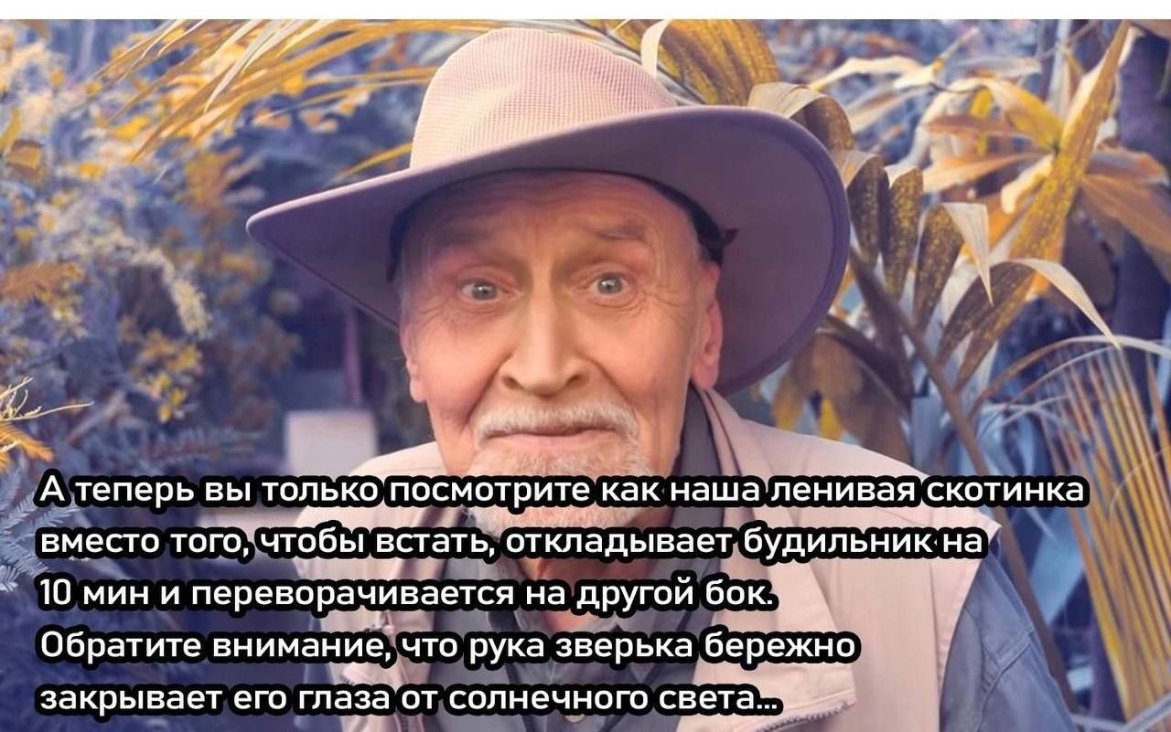 іі А тепёрь вы ипькп ппсмирите как наша ленивая сит мат вирт тт чтбы встаТь откладывает Будильник на _п _ закрывает его глаза ит сдЁдечнит света