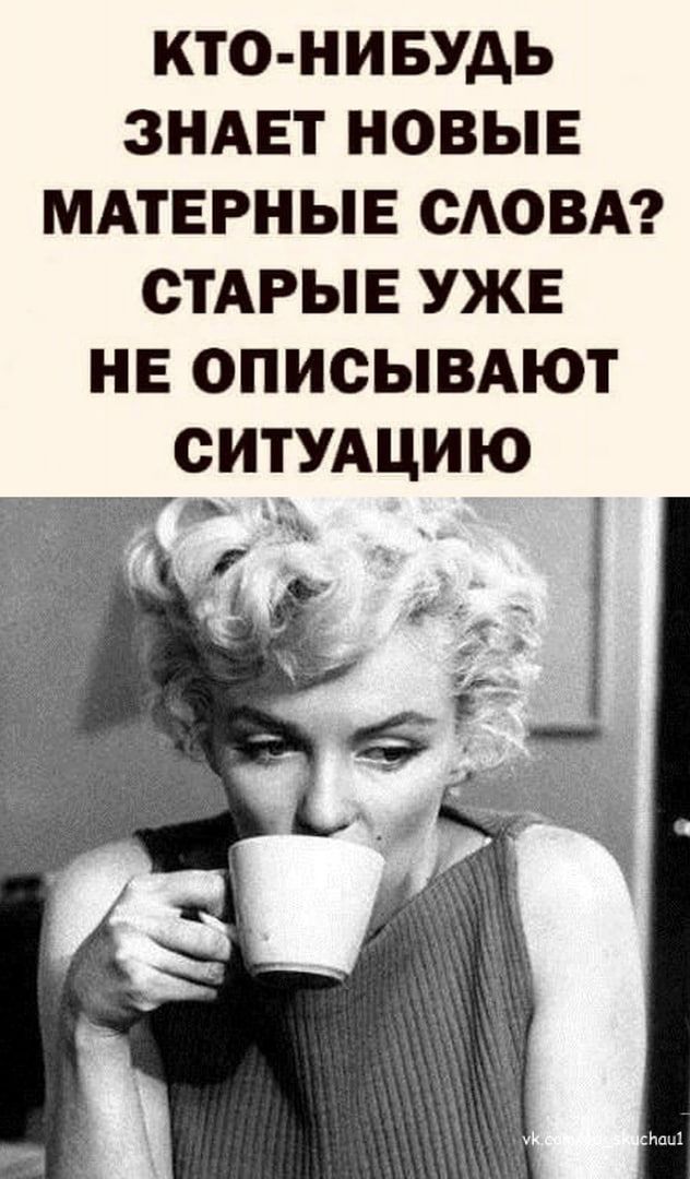 КТО НИБУДЬ ЗНАЕТ НОВЫЕ МАТЕРНЫЕ САОВА СТАРЫЕ УЖЕ НЕ ОПИСЫВАЮТ СИТУАЦИЮ Ь