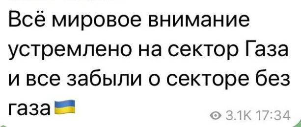 Всё мировое внимание устремлено на сектор Газа и все забыли о секторе без газа