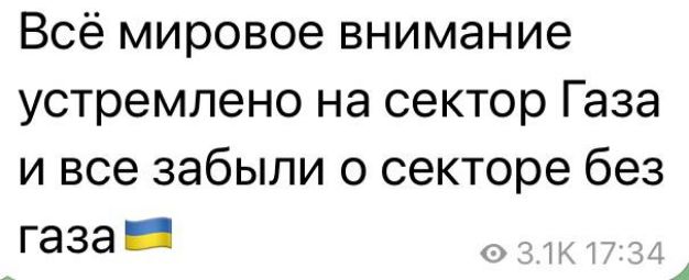 Всё мировое внимание устремлено на сектор Газа и все забыли о секторе без газа _