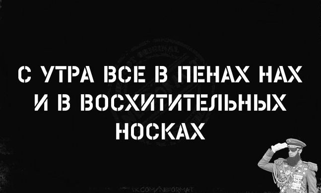 С УТРА ВСЕ З ПЕНАХ НАХ И З ЗОСХИТИТЕЛЬНЫХ Н ОСКАХ 5