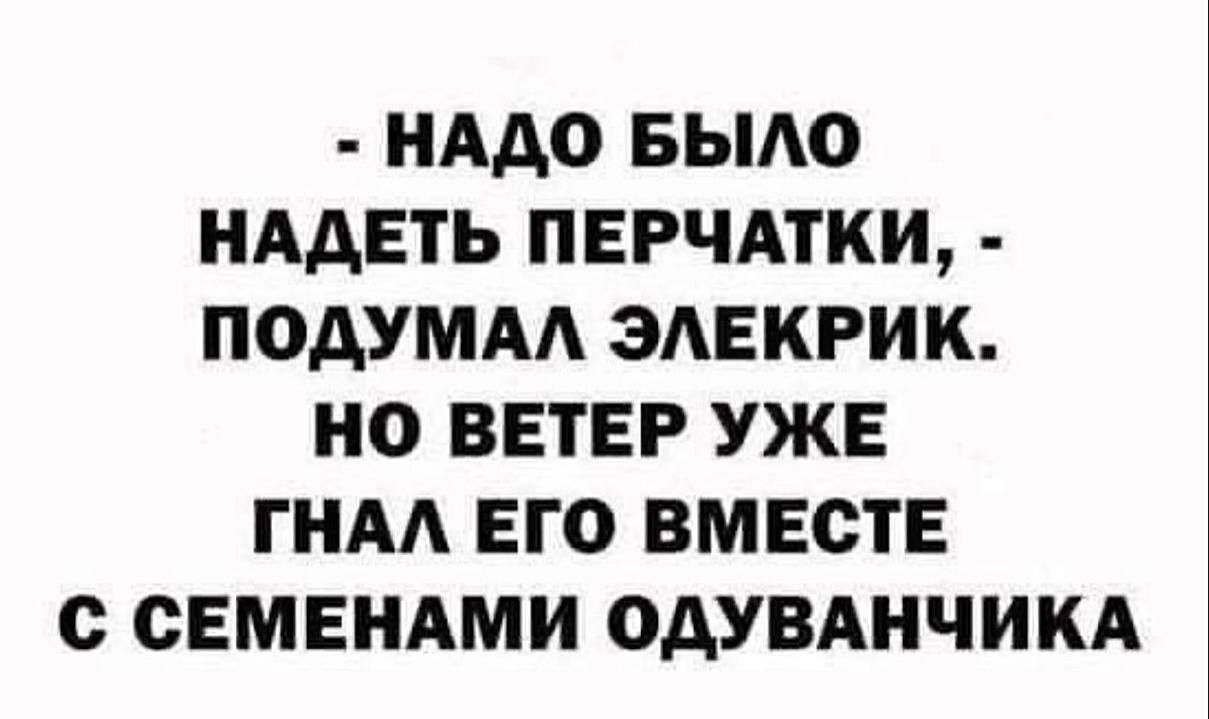 НАДО БЫАО НААЕТЬ ПЕРЧАТКИ ПОАУМАА ЗАЕКРИК НО ВЕТЕР УЖЕ ГНАА ЕГО ВМЕСТЕ с СЕМЕНАМИ ОДУВАНЧИКА