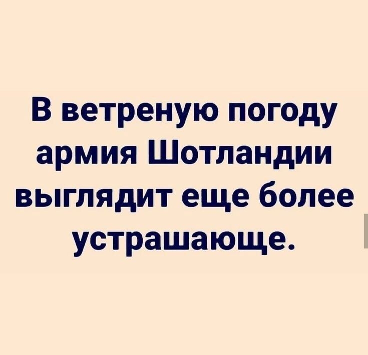 В ветреную погоду армия Шотландии выглядит еще более устрашающе