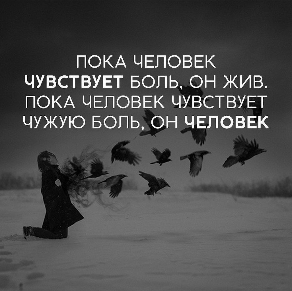 ПОКА ЧЕЛОВЕК ЧУВСТВУЕТ БОЛЬ ОН ЖИВ ПОКА ЧЕЛОВЕК ЧУВСТВУЕТ ЧУЖУЮ БОЛЬ ОН ЧЕЛОВЕК