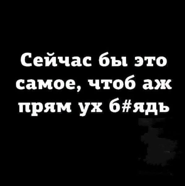 Сейчас бы это самое чтоб аж прям ух 6ядъ