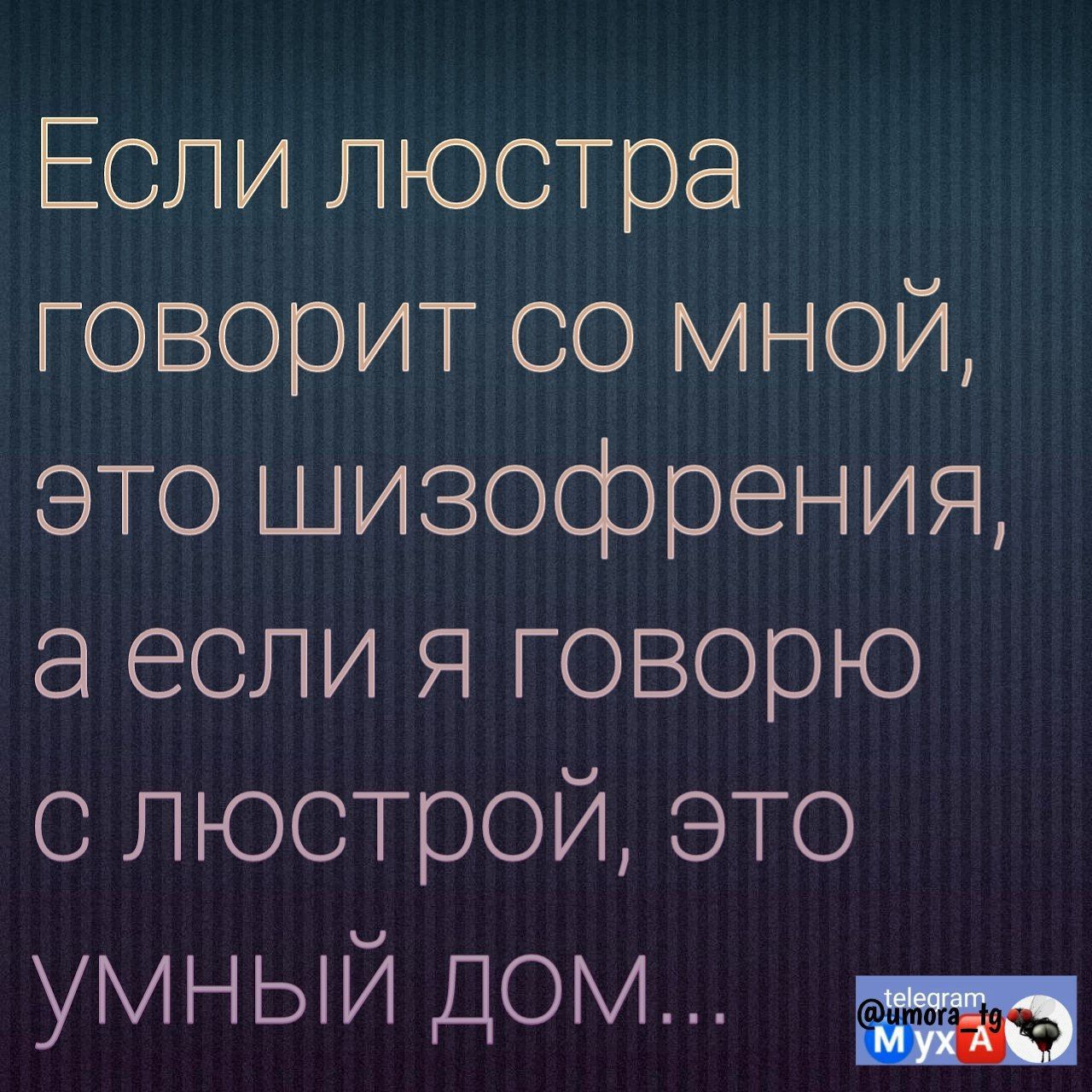 Если люстра оворит со мной это шизофрения а если я говорю люстрой это умный дом