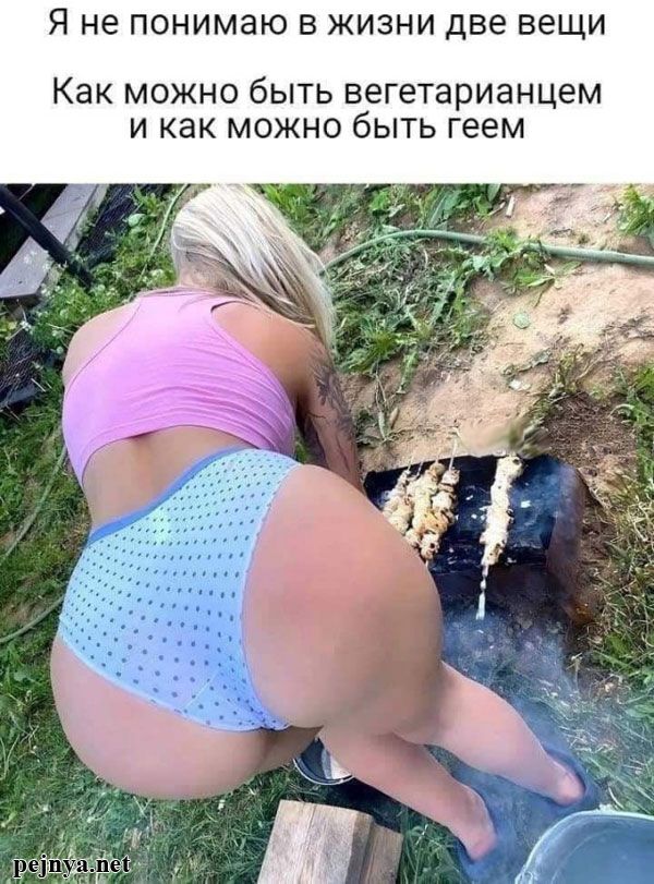 Я не понимаю в жизни две вещи Как можно быть вегетарианцем и как можно быть геем