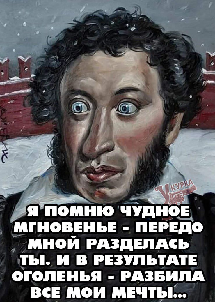 Я ПОМНЮ ЧУДНОЕ МПНОВЕНЬЕ ПЕРЕДО МНОЙ РАЗДЕЛАСЬ ТЫ И В РЕЗУЛЬТАТЕ ОГОЛЕНЬЯ РАЗБИЛА ВСЕ МОИ МЕЧТЫ я