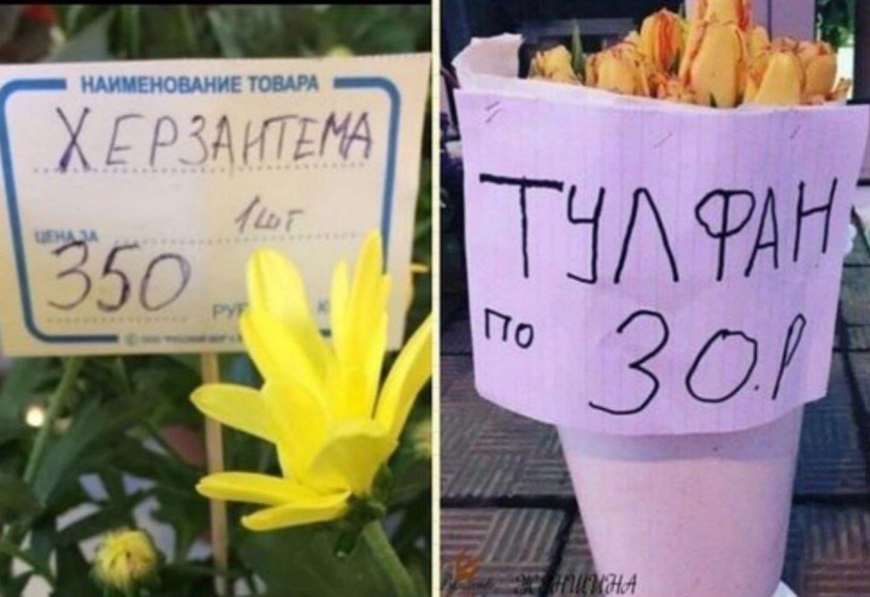 Х.Е.Р.З.А.N.T.E.M.A  Цена 350  1 шт  ТУЛЬПАН по 30 р