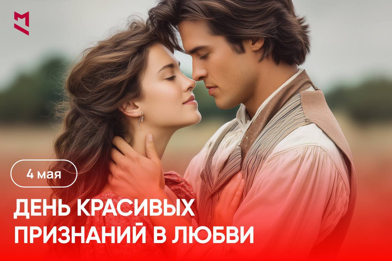 4 мая
ДЕНЬ КРАСИВЫХ ПРИЗНАНИЙ В ЛЮБВИ
