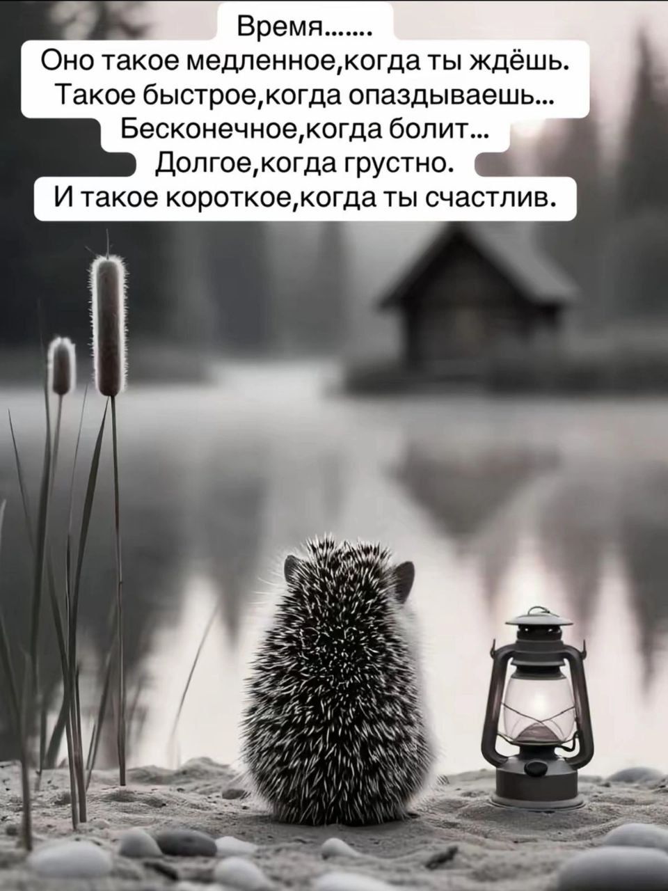 Время....... Оно такое медленное, когда ты ждёшь. Такое быстрое, когда опаздываешь... Бесконечное, когда болит... Долгое, когда грустно. И такое короткое, когда ты счастлив.