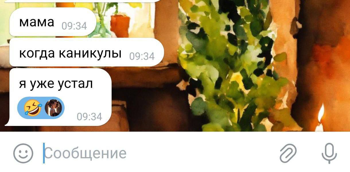 мама
когда каникулы
я уже устал