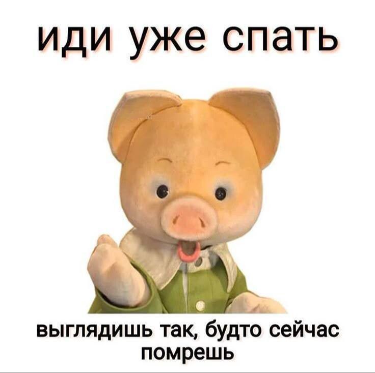 иди уже спать
выглядишь так, будто сейчас помрешь