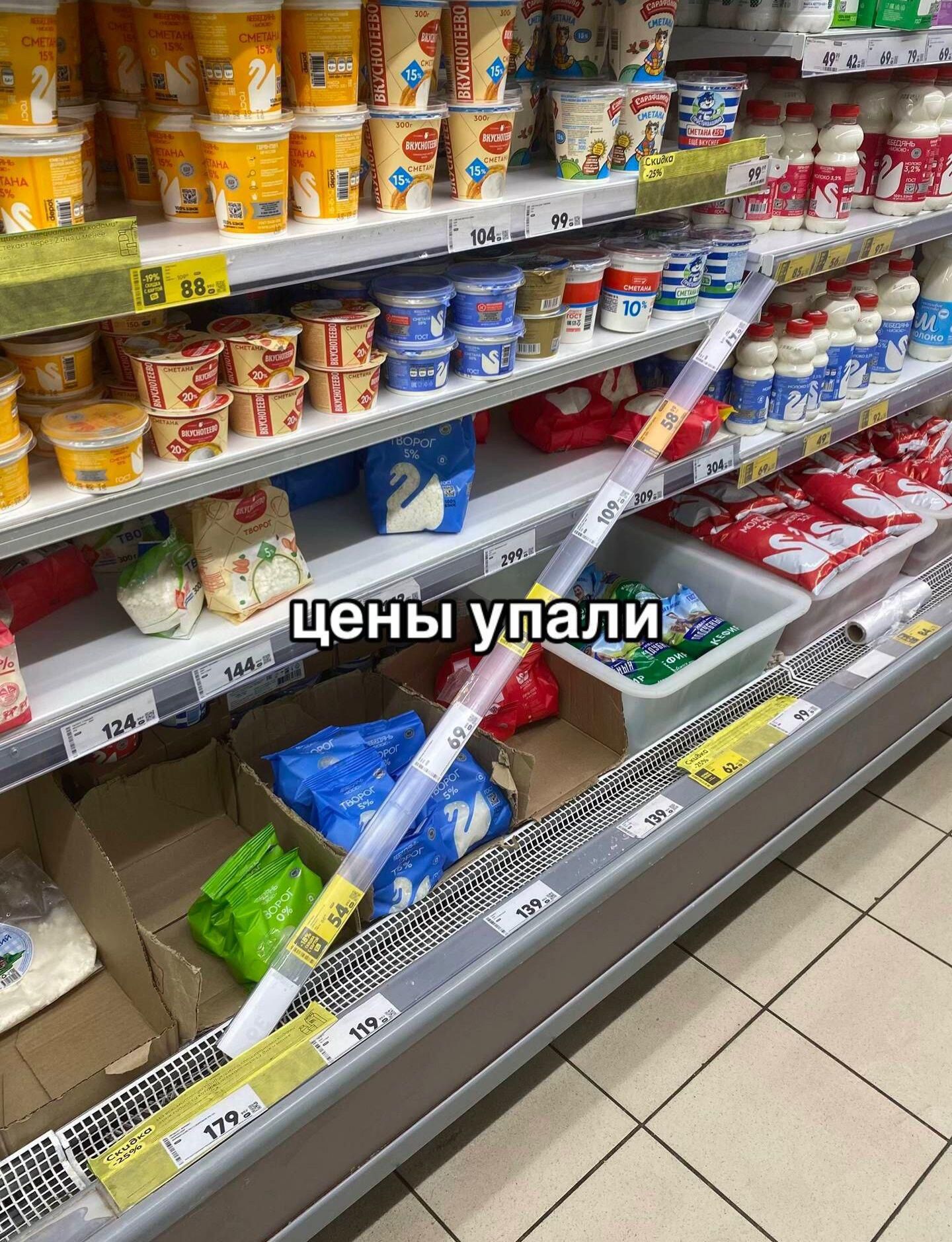 цены упали