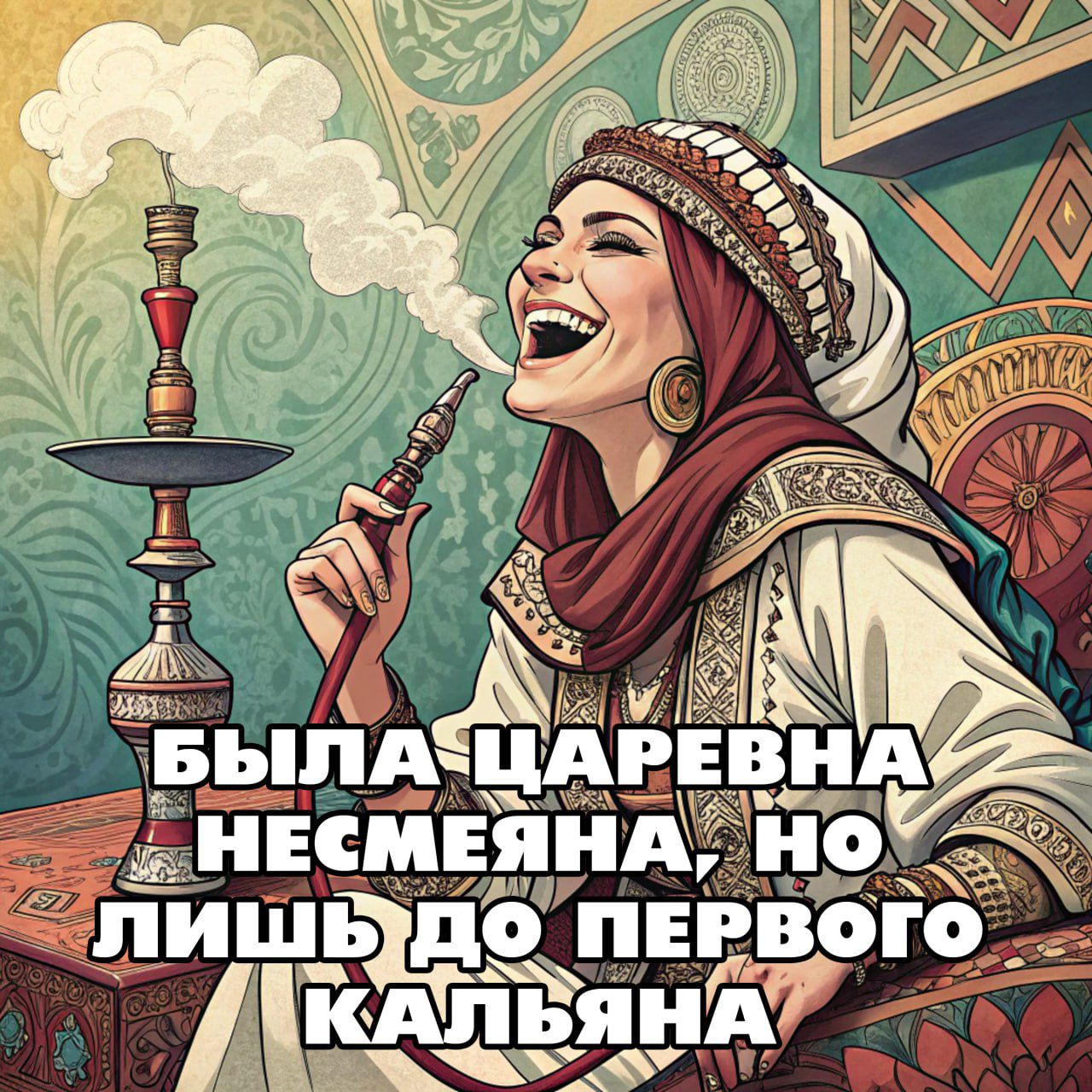 Была царевна несмеяна, но лишь до первого кальяна