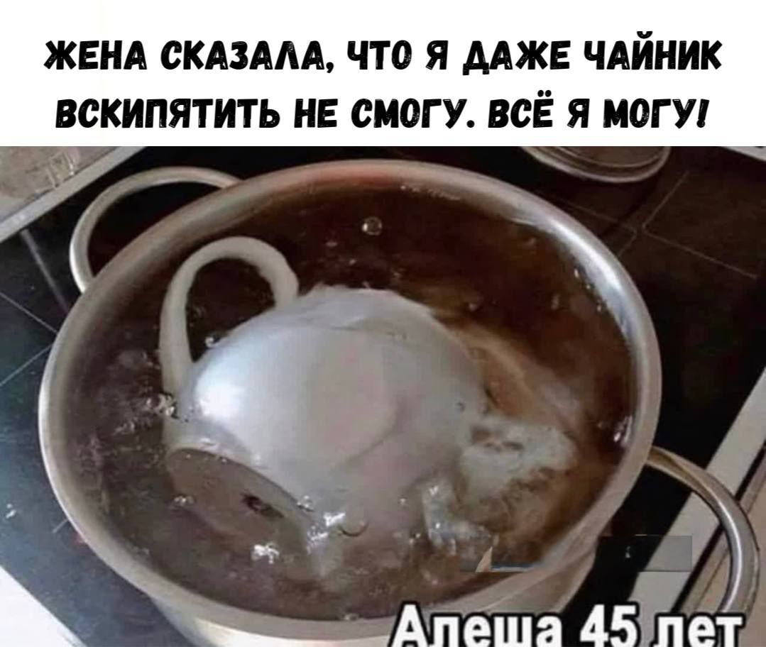 ЖЕНА СКАЗАЛА, ЧТО Я ДАЖЕ ЧАЙНИК ВСКИПЯТИТЬ НЕ СМОГУ. ВСЁ Я МОГУ! АЛЕША 45 ЛЕТ