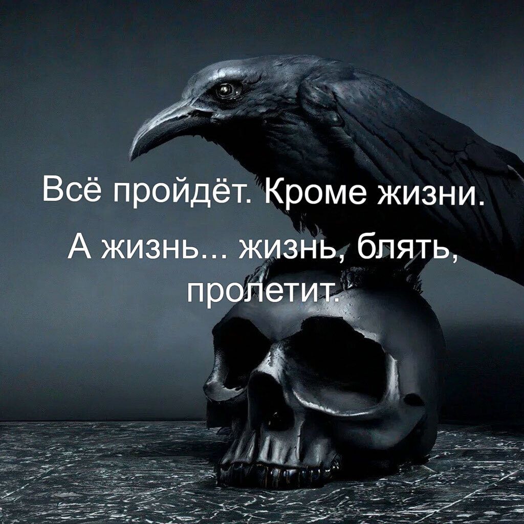 Всё пройдёт. Кроме жизни.
А жизнь... жизнь, блядь, пролетит.