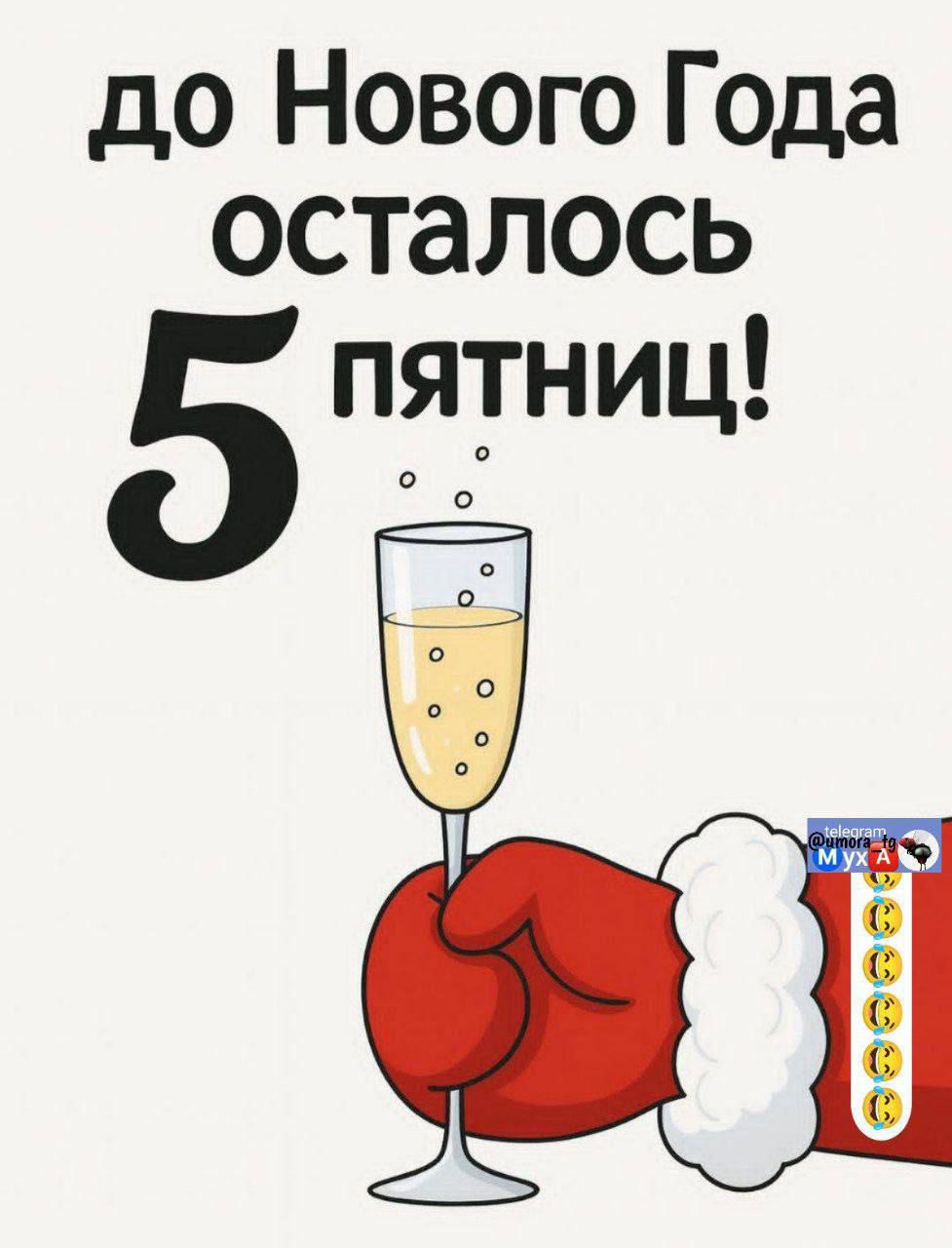 до Нового Года осталось 5 пятниц!