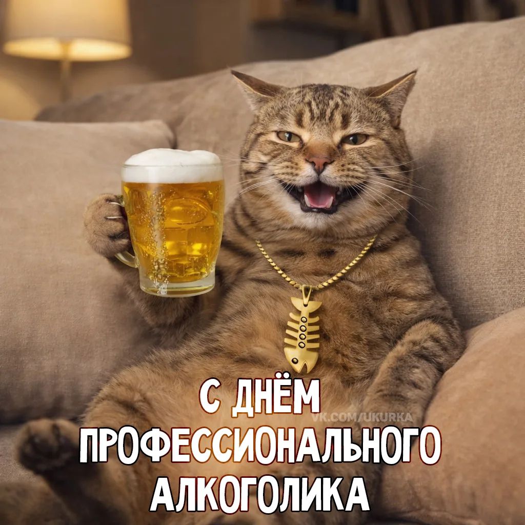 С ДНЁМ ПРОФЕССИОНАЛЬНОГО АЛКОГОЛИКА