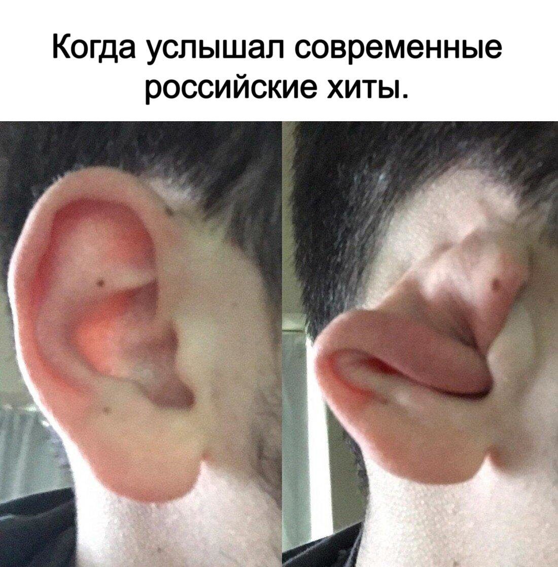 Когда услышал современные российские хиты.