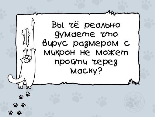 Вы ъё реально зумоегпе што вирус размером микрон не может пройти терез Маску