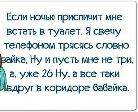 Еспи ночью приспичит мне встать в туалет Я сввчу телефоном трясясь словно айка Ну и пусть мне не три а уже 26 Ну а все таки друг в коридоре бабайка