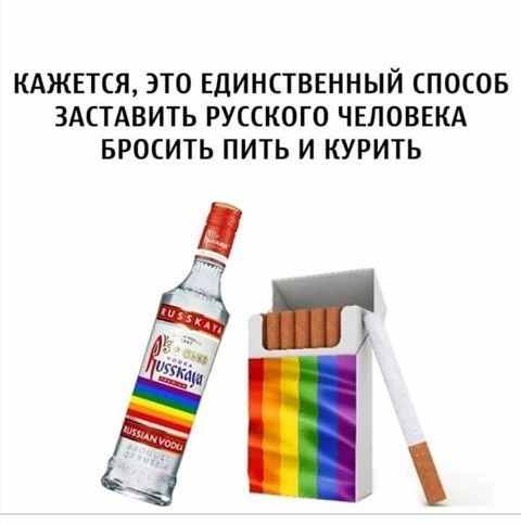 КАЖЕТСЯ ЭТО ЕДИНСТВЕННЫЙ СПОСОБ ЗАСТАВИТЬ РУССКОГО ЧЕЛОВЕКА БРОСИТЬ ПИТЬ И КУРИТЬ