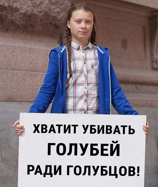 ХВАТИТ УБИВАТЬ ГОЛУБЕЙ РАДИ ГОЛУБЦОВ