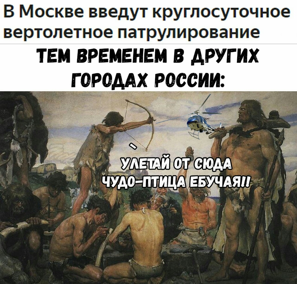В Москве введут круглосуточное вертолетное патрулирование тем временем в других чудо птицд ация л і