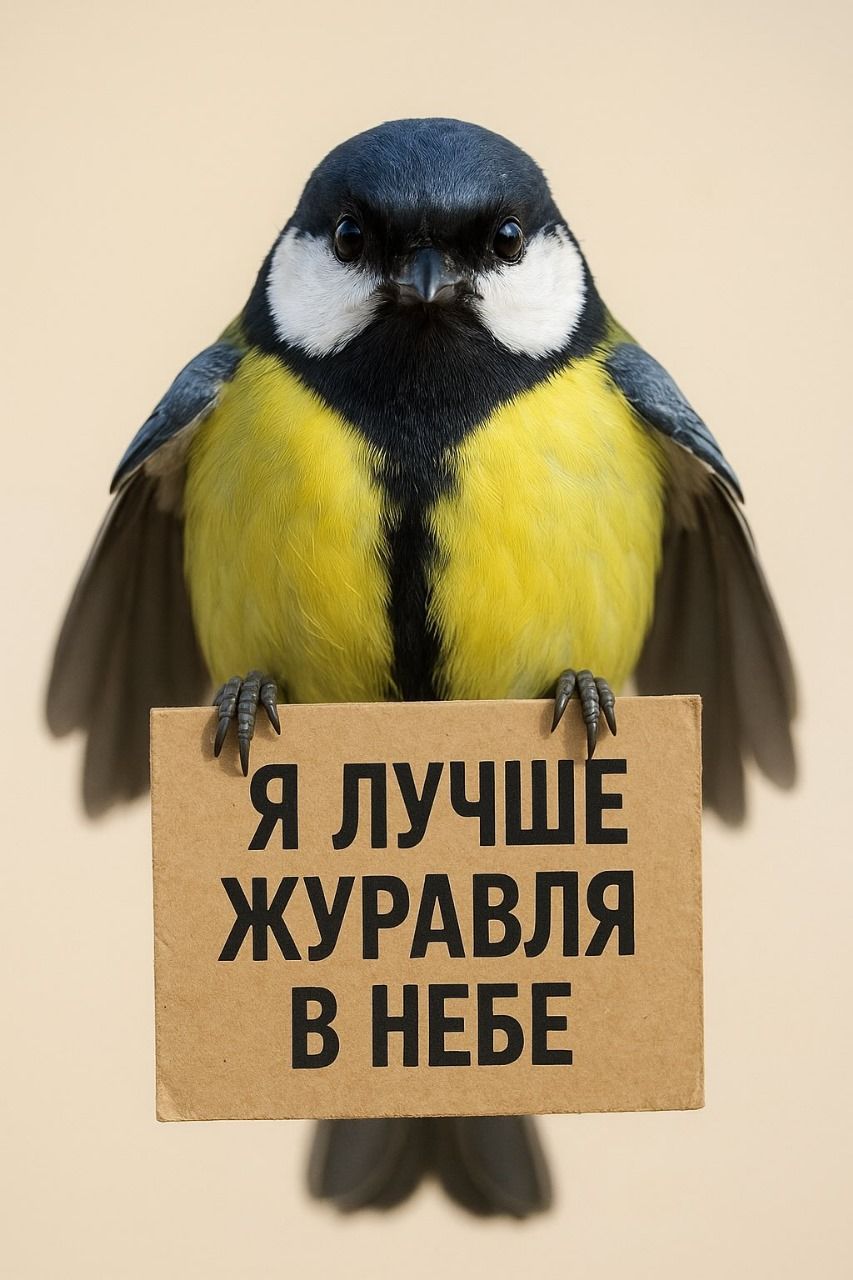 Я лучше журавля в небе