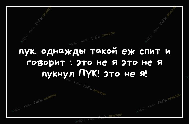 пук однажды такой еж спит и говорит это не я это не я пукнул ПУК это не я