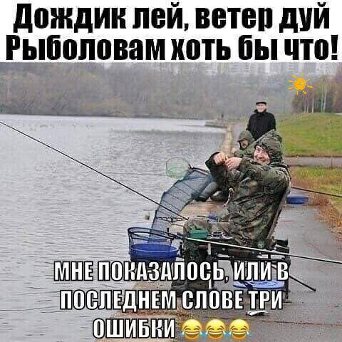 дождик пей ветви дий Рыбоповам хоть Бы что
