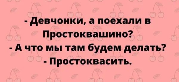девчонки а поехали в Простоквашино А что мы там будем делать Простоквасить