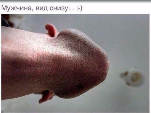 Мужчина вид снизу