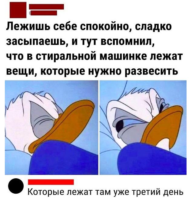 Лежишь себе спокойно сладко засыпаешь и тут вспомнил что в стиральной машинке лежат вещи которые нужно развесить к р 54 А к 1 Г _ Которые лежат там уже третий день