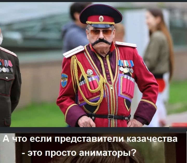 ТО если представители казачества ЭТО ПРОСТО аниматоры