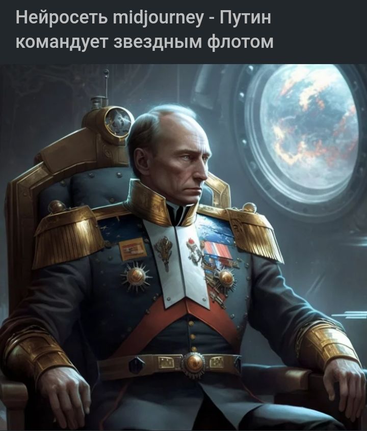 Нейросеть тісііоигпеу Путин командует звездным флотом