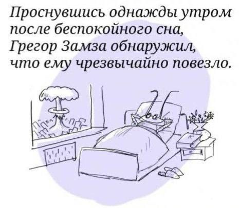 Проснувшись однажды утром после беспокойного сна регор Замэа обнаружил что ему чрезвычайно повезло