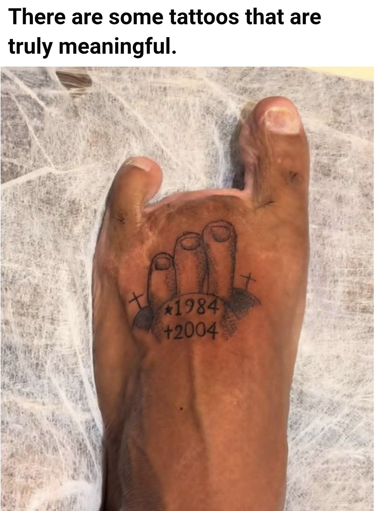 There are some tattoos that are truly meaningful.