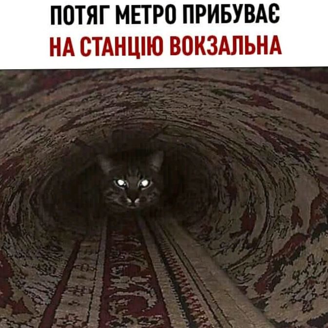 ПОТЯГ МЕТР0 ПРИБУВАВ НА СТАНЦИИ ВОКЗАЛЬНА