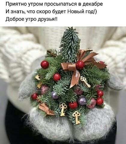 Приятно утром просыпаться в декабре И знать что скоро будет Новый год Доброе утро друзья