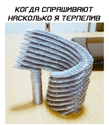 КОГ ДН СПРНШИВНЮТ ННСКОЛЬКО Я ТЕРПЕЛИВ и