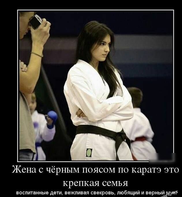 Жена с чёрным поясом по каратэ это крепкая семья воспитанные дети вехшивая свекровь любящий и верньпддпмё