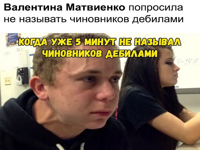 Валентина Матвиенко попросила не называть чиновников дебилами