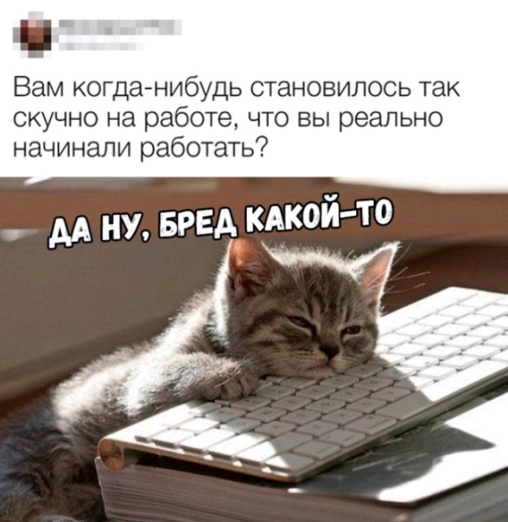 Вам когда нибудь становилось так скучно на работе что вы реально начинали работать