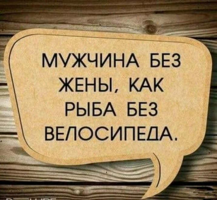 МУЖЧИНА БЕЗ _ ЖЕНЫ КАК РЫБА БЕЗ
