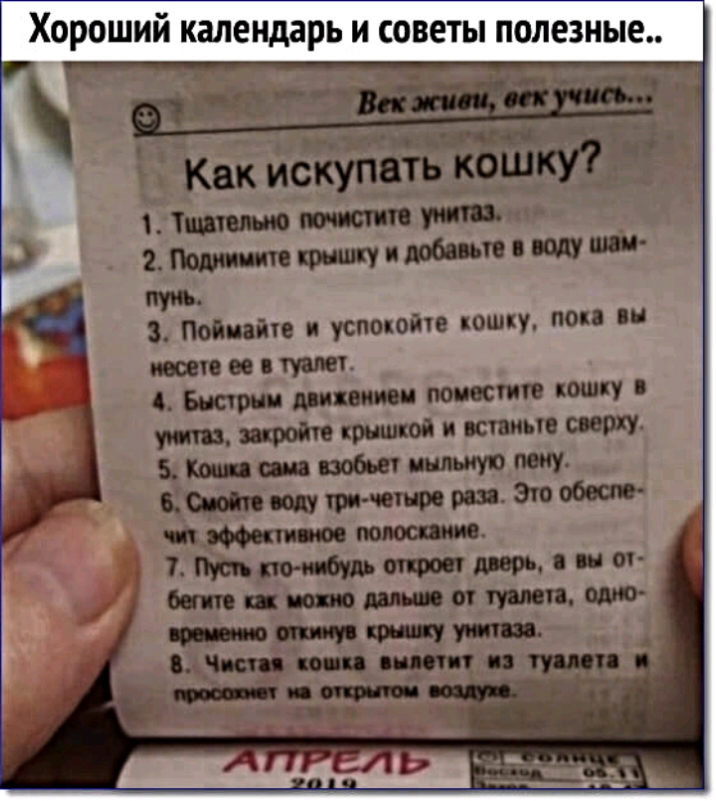 ХОРОШИЙ календарь И СОВЕТЫ полезные