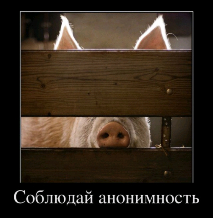 Соблюдай анонимность