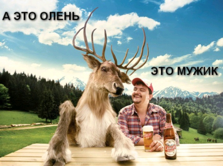 А ЭТО ОЛЕНЬ ЭТО МУЖИК