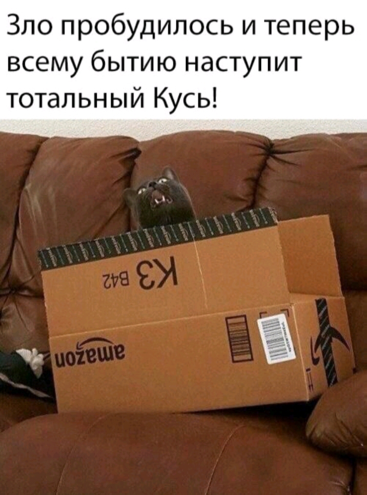 Зло пробудилось и теперь всему бытию наступит тотальный Кусь